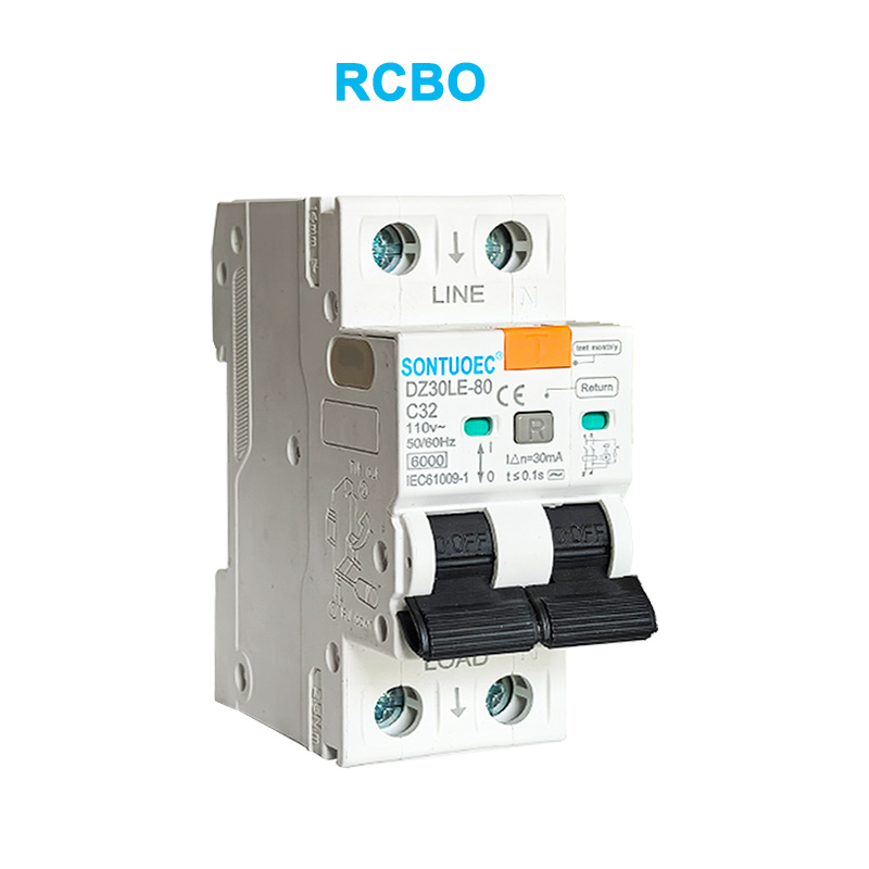 2p leka straumrásarbrot 6ka iec61009.1 staðalsgæði RCBO