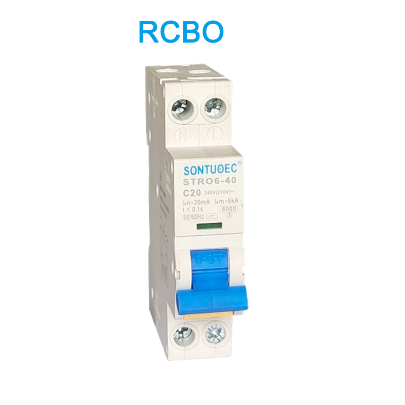 Stro6-40 hringrásarbrotari Din Rail gerð uppsetning RCBO